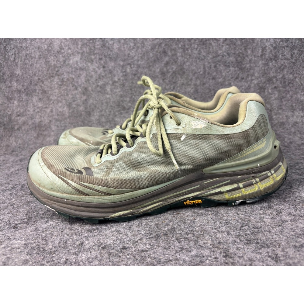 Topo Athletic MTN Racer 2 Trail Shoes Womens 10 Moss Grey Vibram ZipFoam